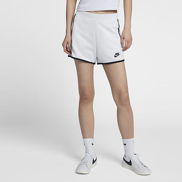 Nike shorts white womens hot sale